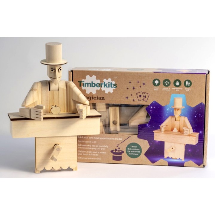 Automate en bois magicien en kit 20 cm