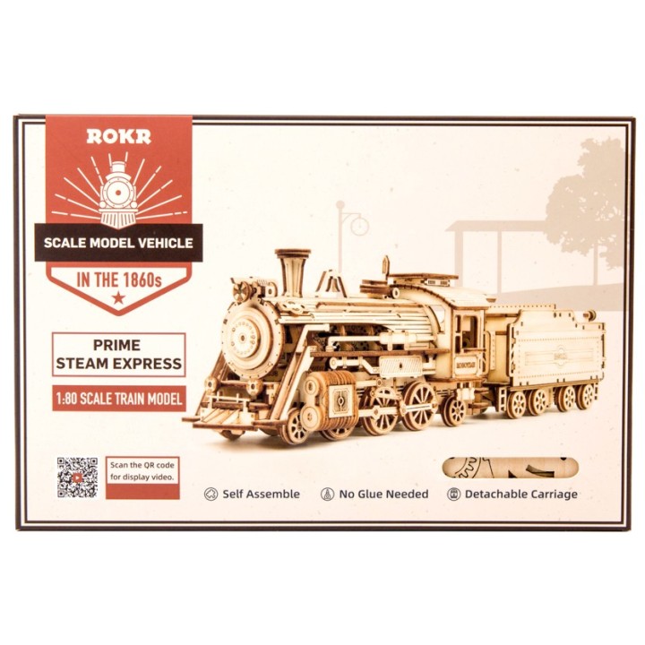 Maquette en bois Locomotive à vapeur