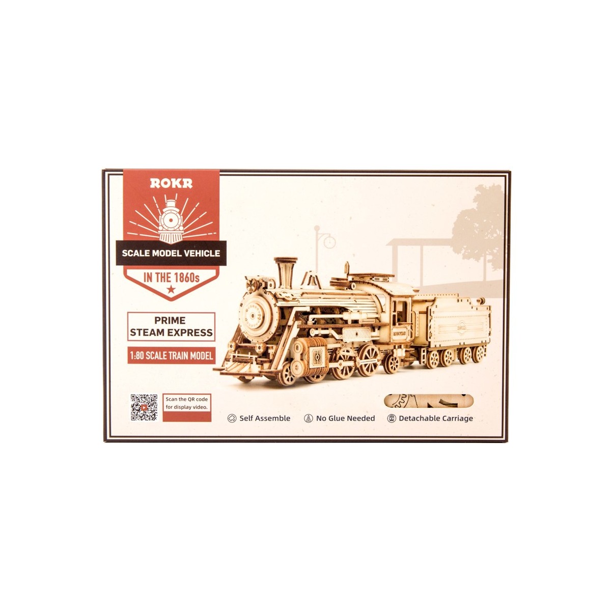 Maquette bois Locomotive à vapeur