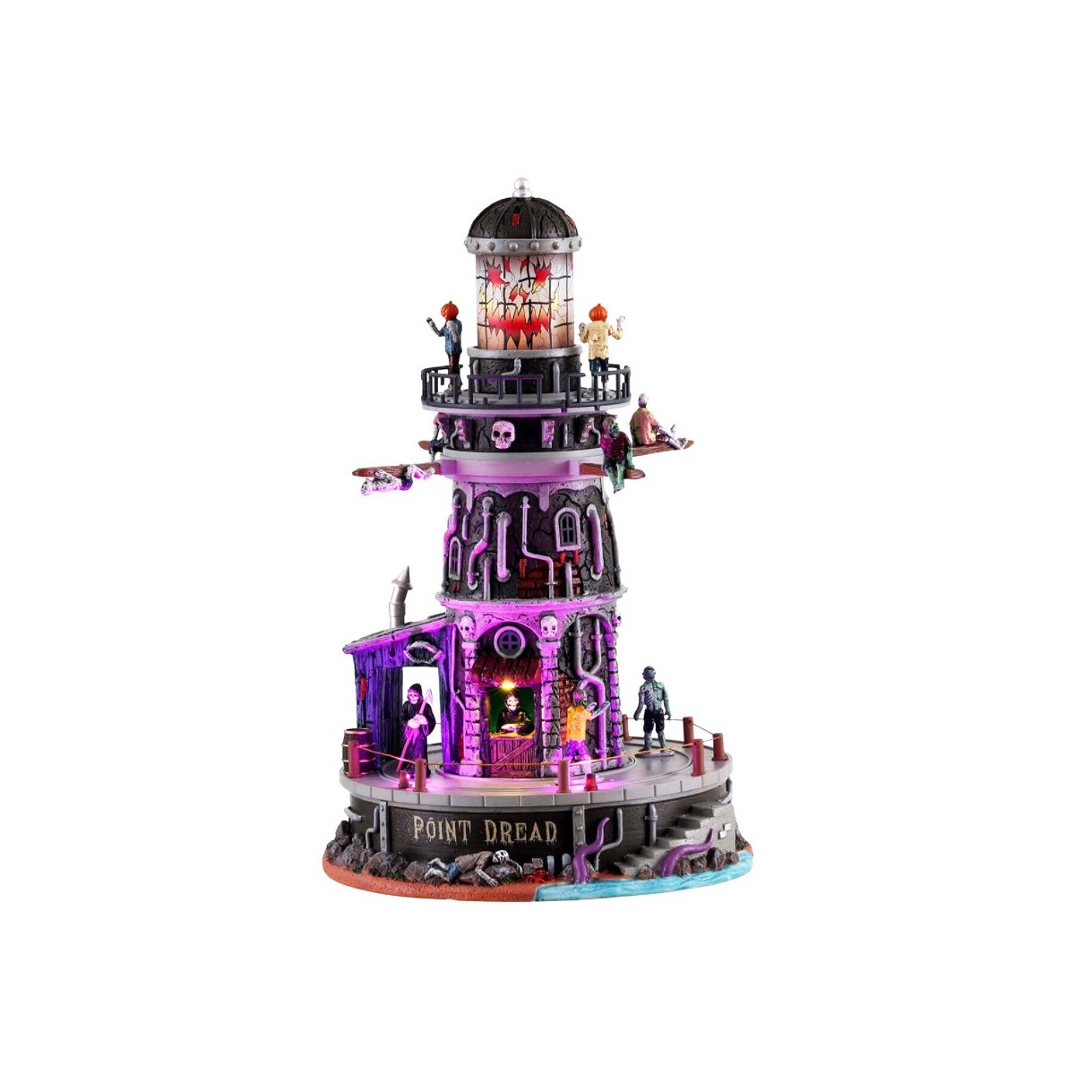 Phare terrifiant lumineux animé sonore Lemax Halloween