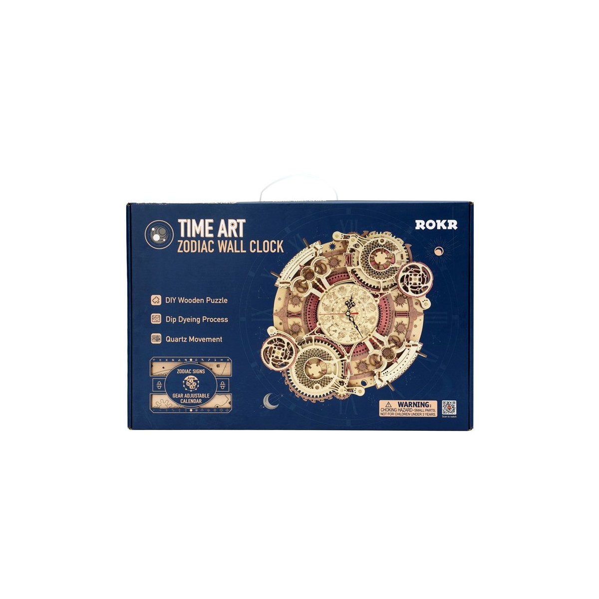 Maquette en bois animée Horloge calendrier