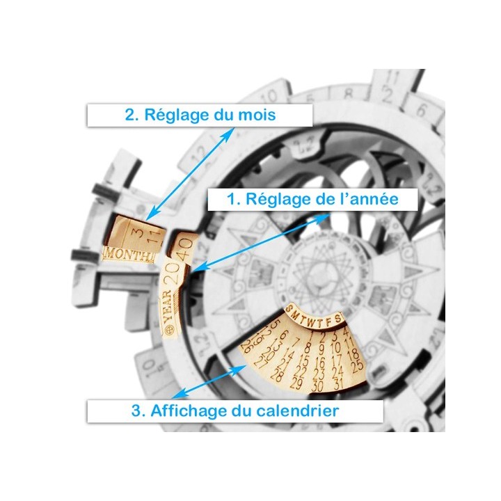 Maquette en bois Calendrier circulaire