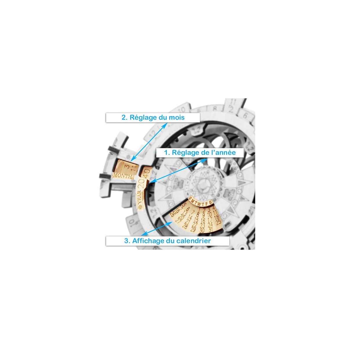 Maquette en bois Calendrier circulaire