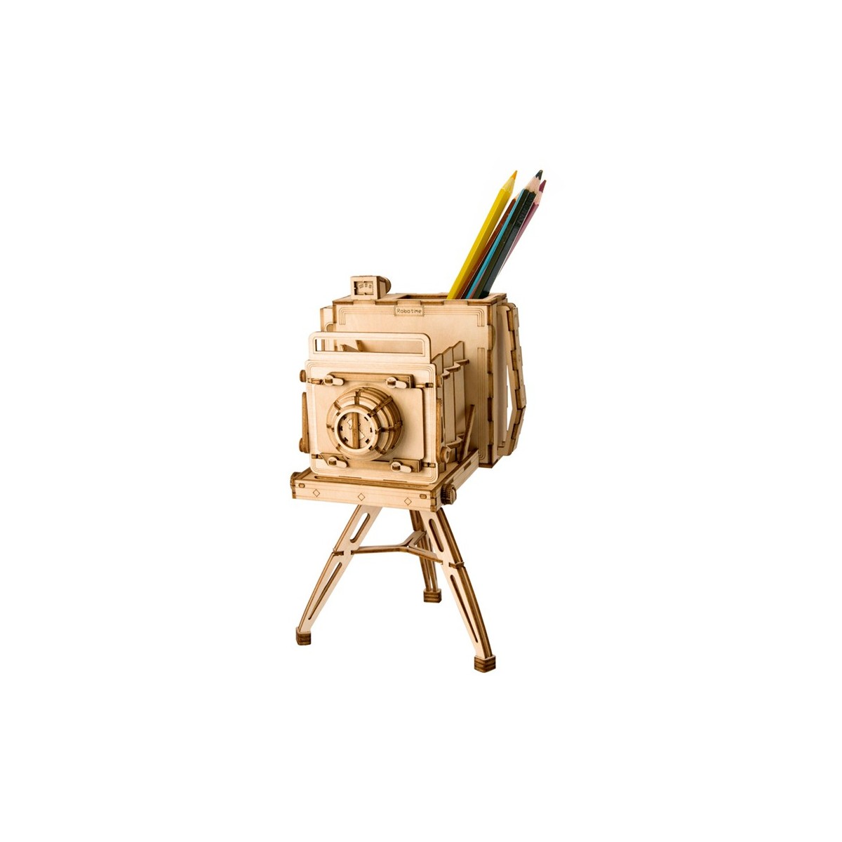 Maquette en bois Appareil photo ancien