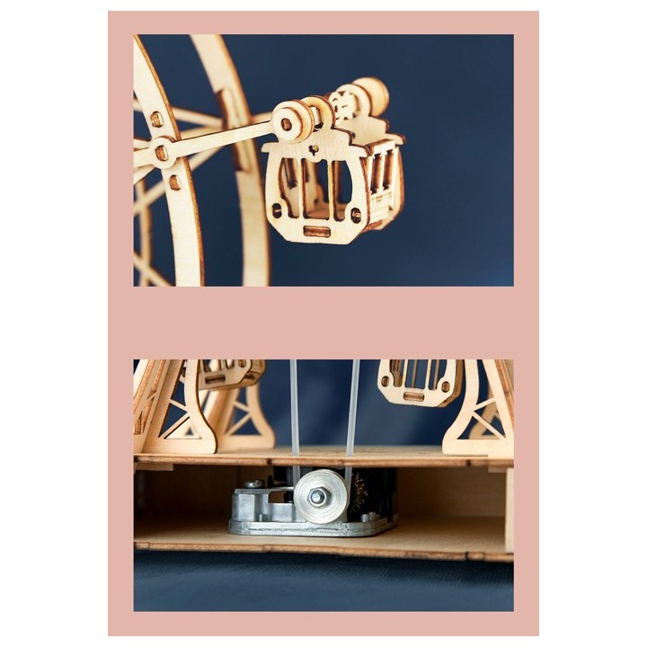 Maquette en bois animée Grande roue musicale