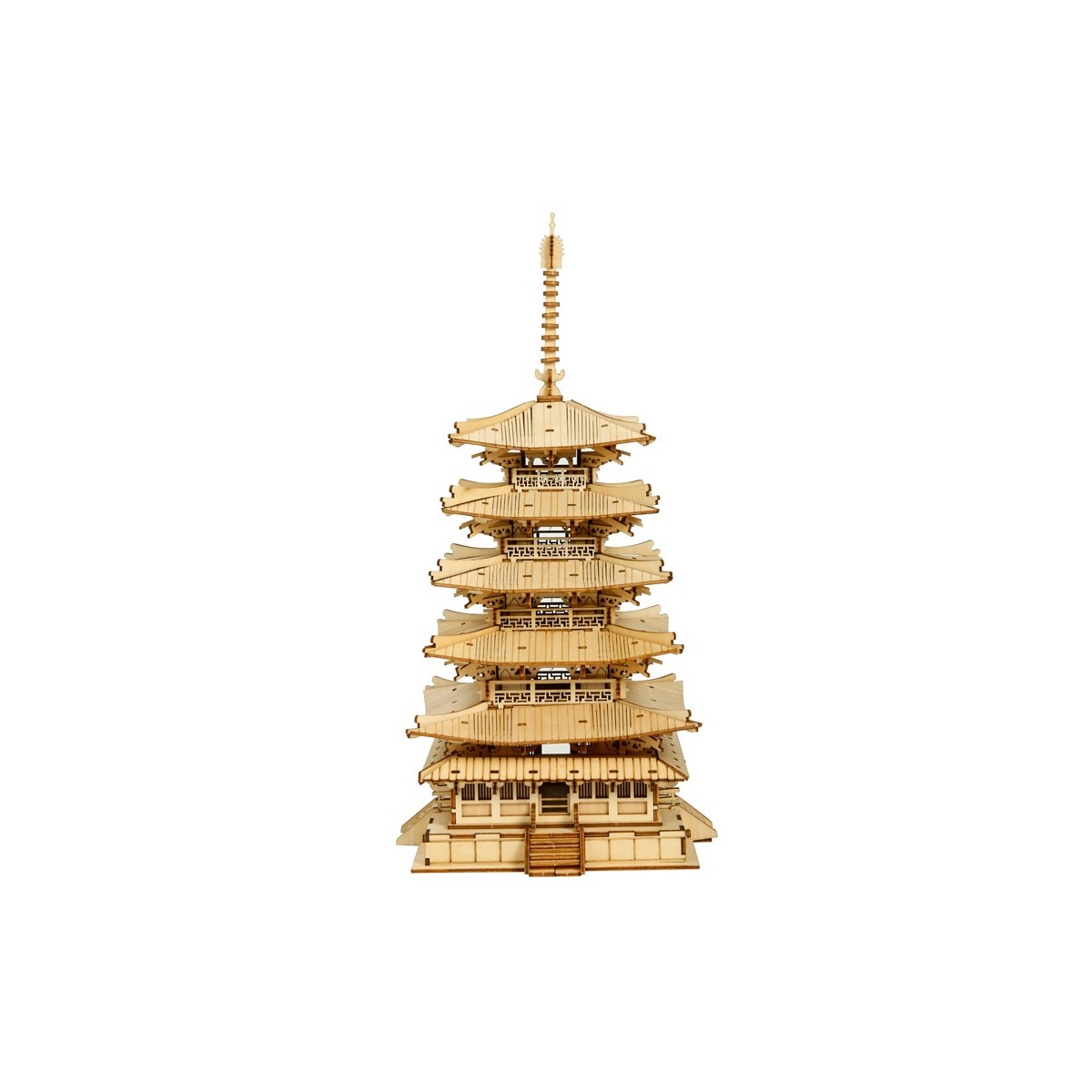 Maquette en bois Tour bouddhiste