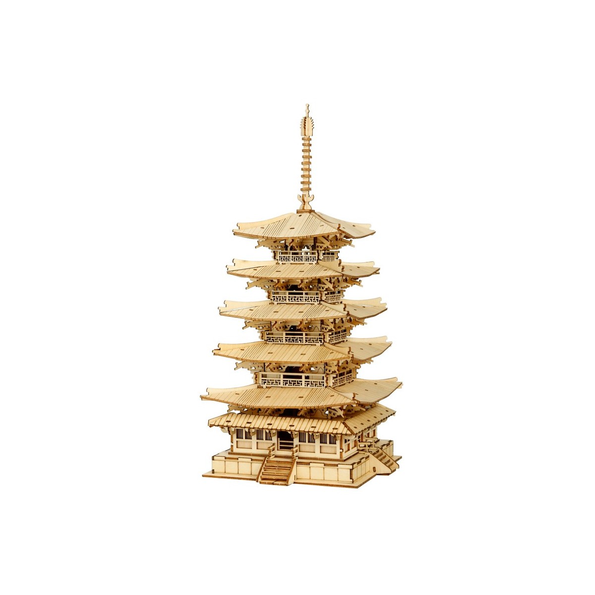 Maquette en bois Tour bouddhiste