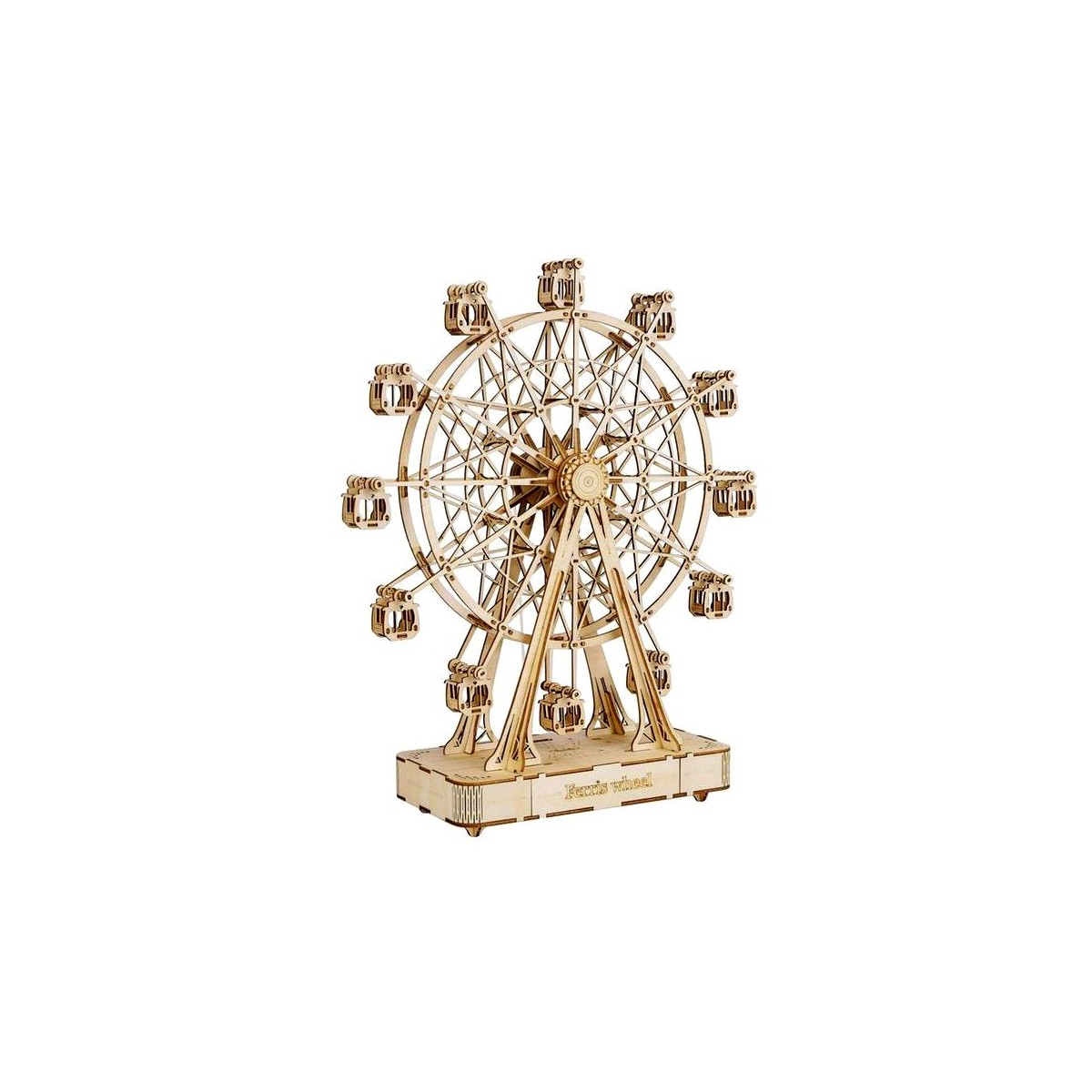 Maquette en bois animée Grande roue musicale