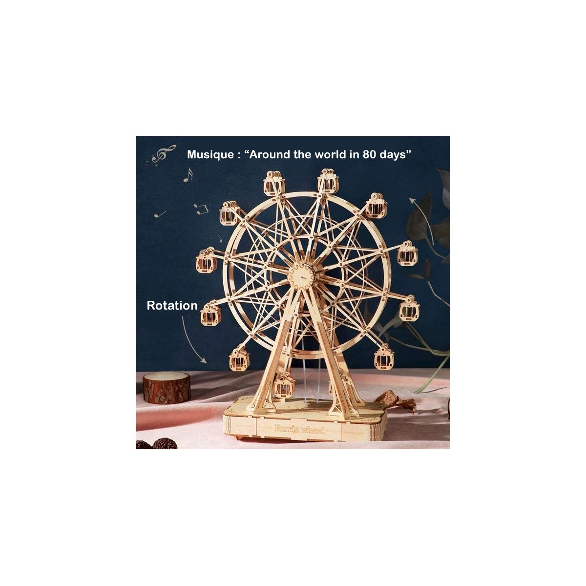 Maquette en bois Grande roue musicale
