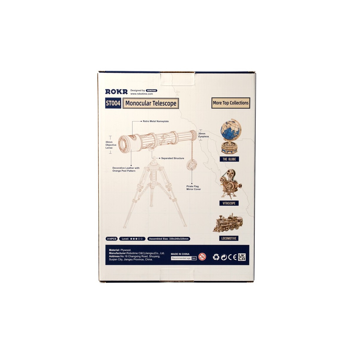 Maquette en Bois Longue-vue fonctionnelle