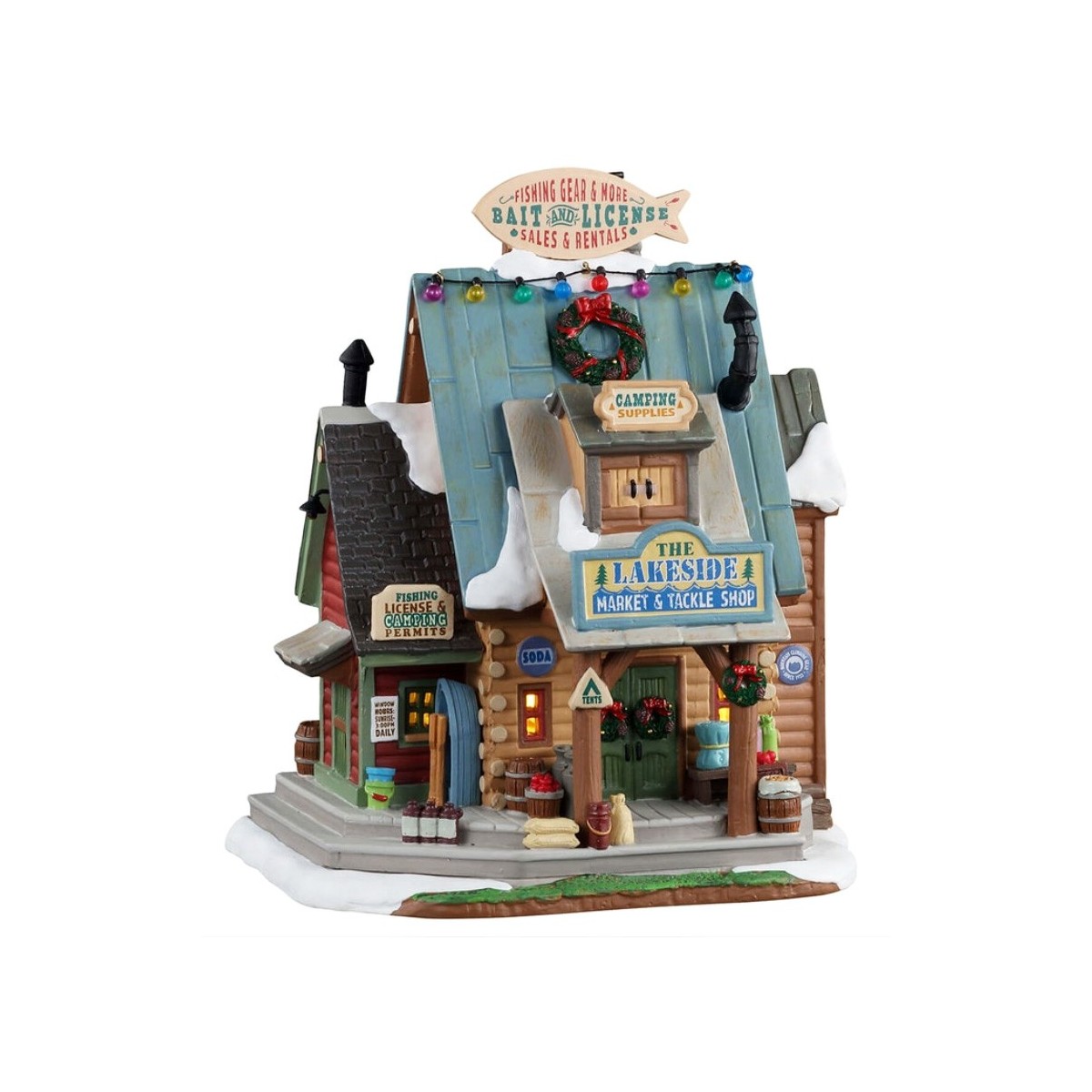 Maison lumineuse Magasin de pêche Lemax Vail Village