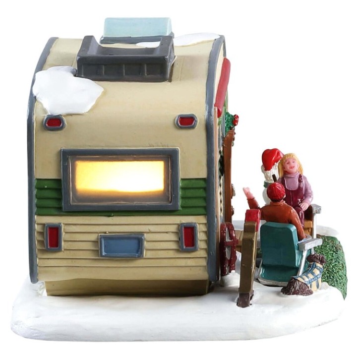 Caravane enneigée lumineuse Lemax Vail Village