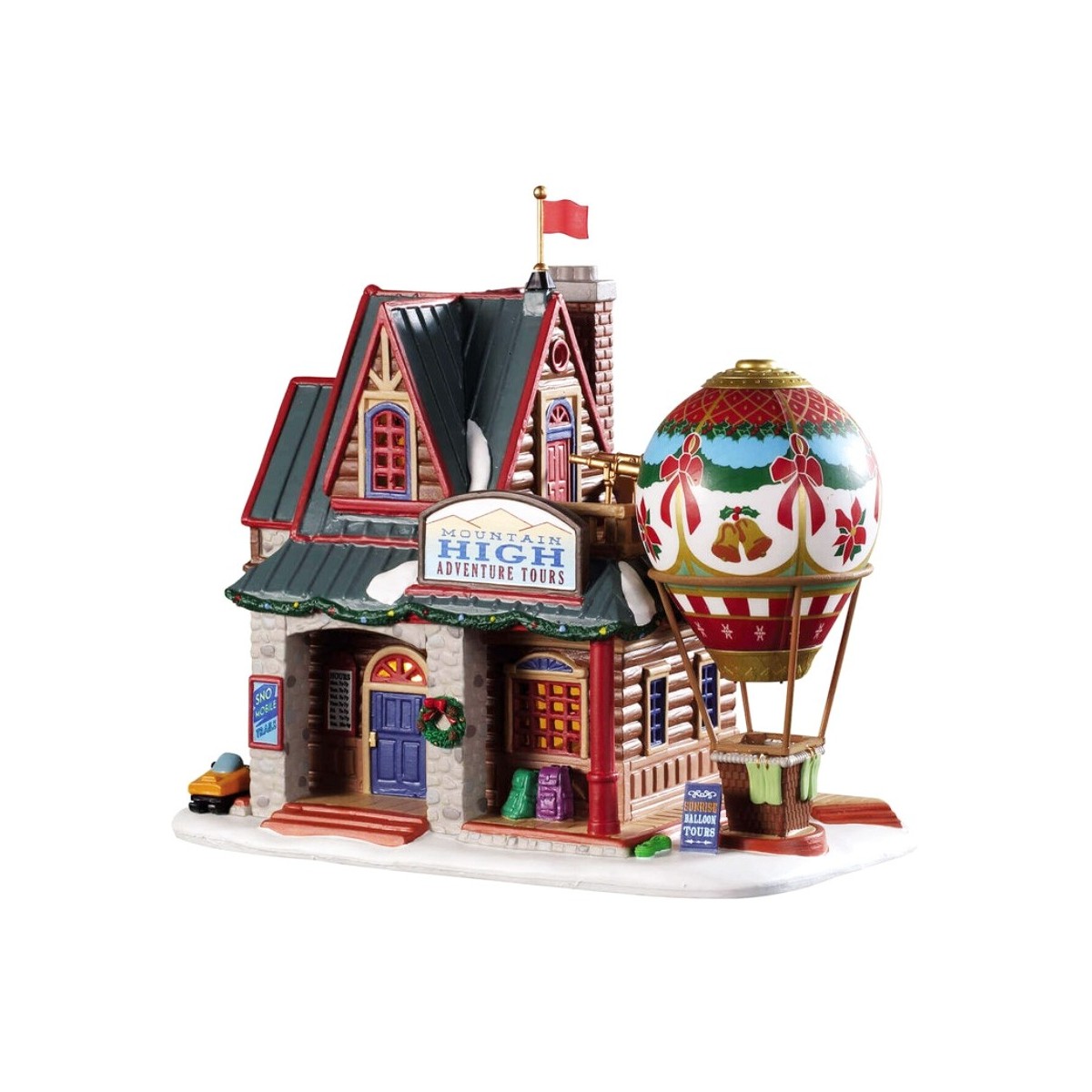 Maison lumineuse Balade en montgolfière Lemax Vail Village