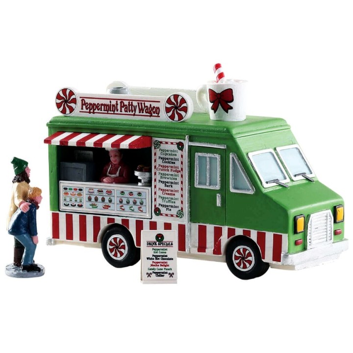 Food truck Menthe Poivrée Lot de 3 Lemax