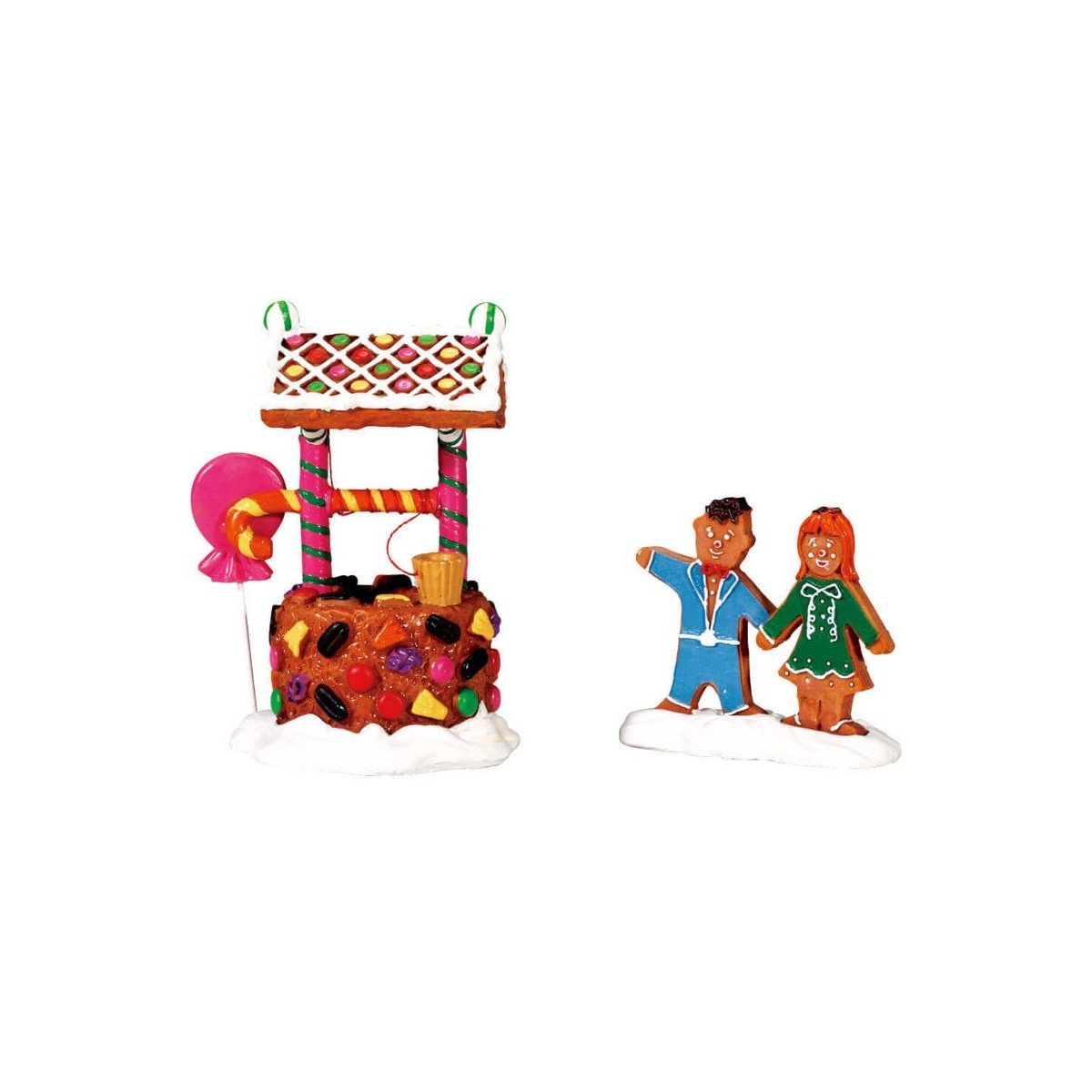Puits des délices et couple Lot de 2 Lemax Sugar N Spice