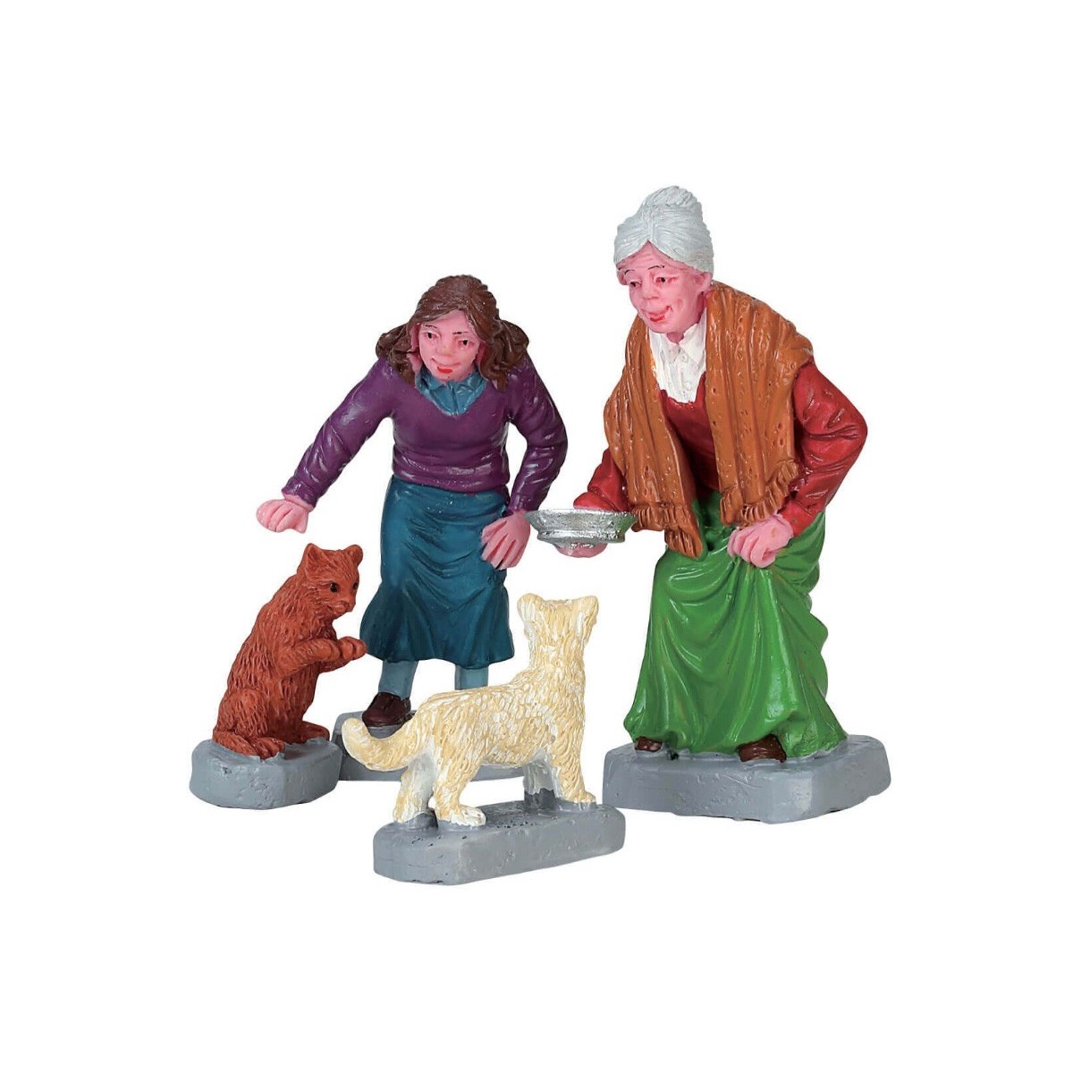 Dames avec chats Lot de 4 Lemax