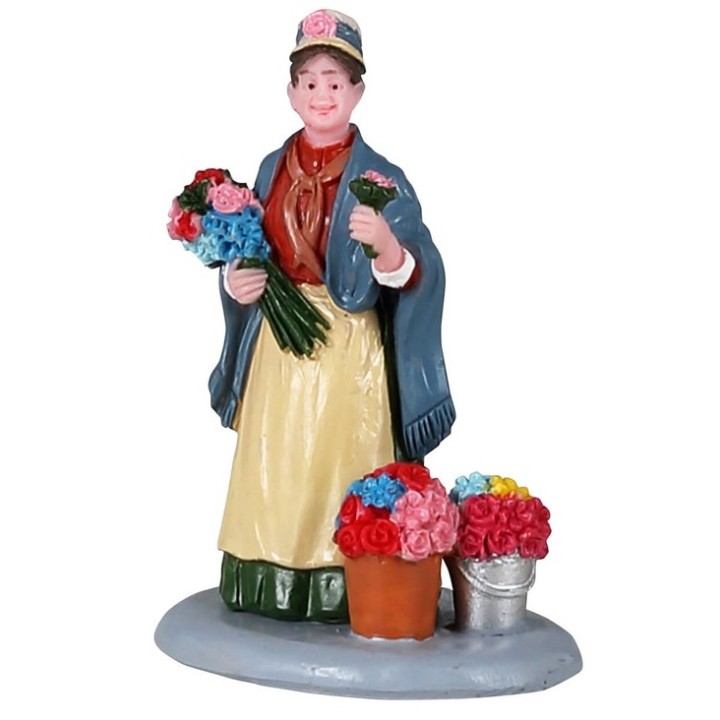 Vendeuse de fleurs Lemax Caddington