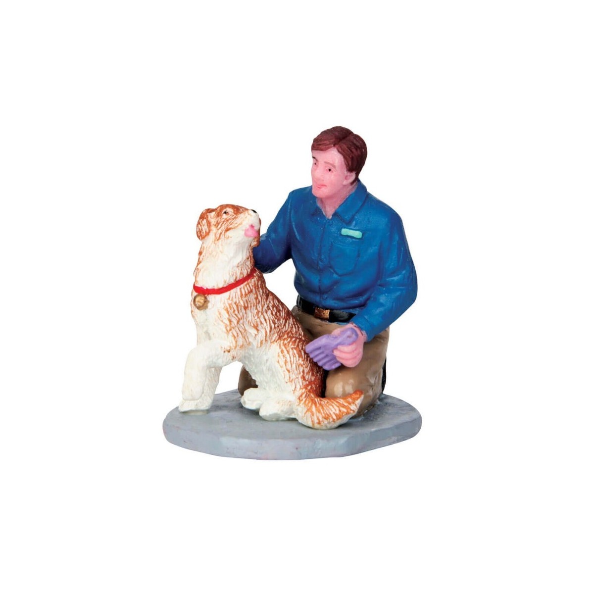 Homme et son chien Lemax