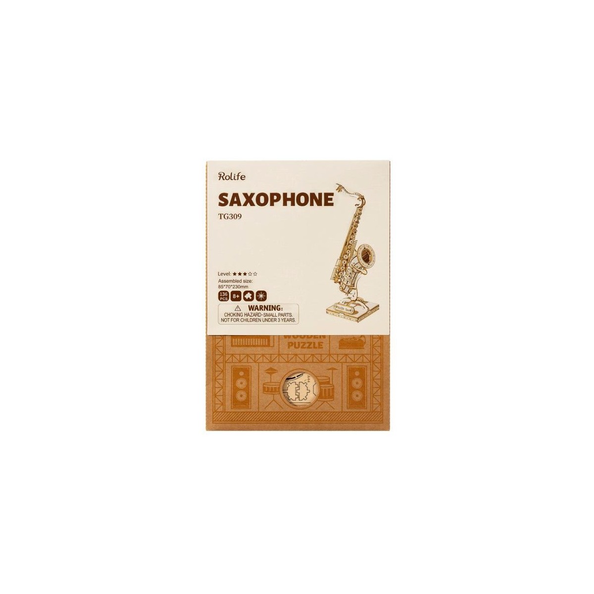 Maquette en bois Saxophone
