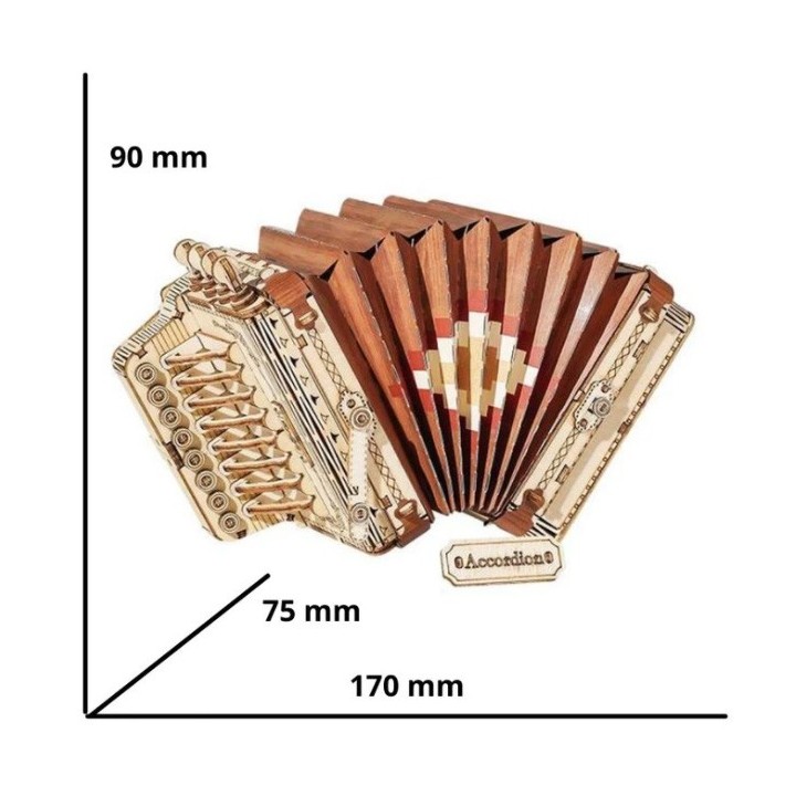 Maquette en bois Accordéon