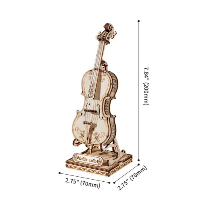 Maquette en bois Violoncelle