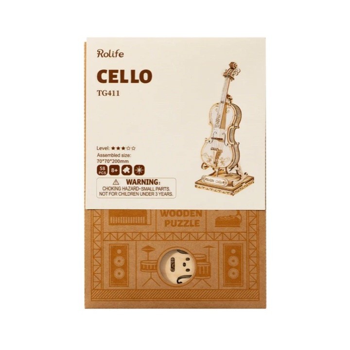 Maquette en bois Violoncelle