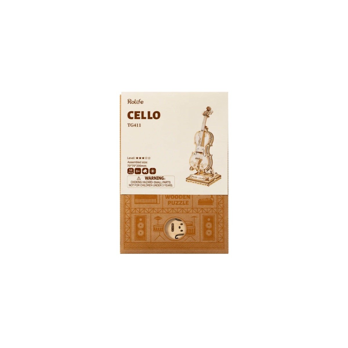 Maquette en bois Violoncelle