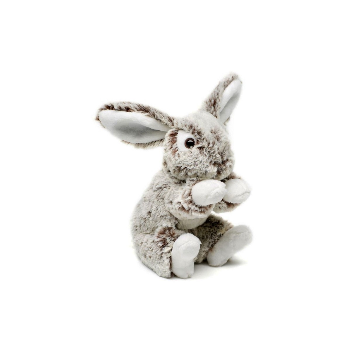 Peluche lapin gris 16 cm