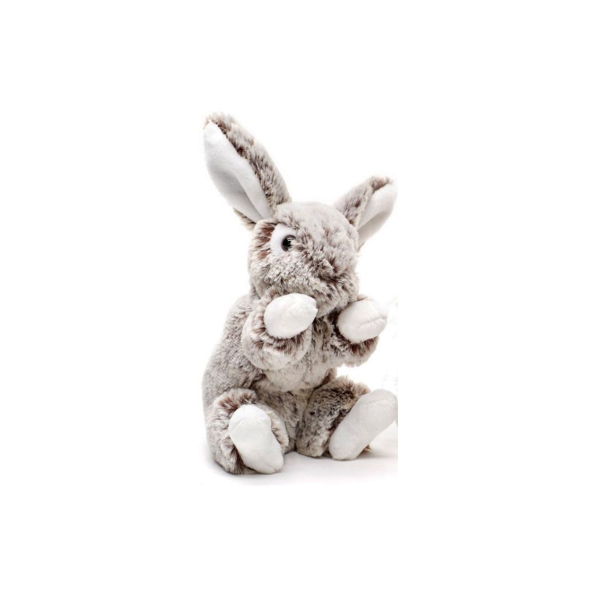 Peluche lapin gris 16 cm