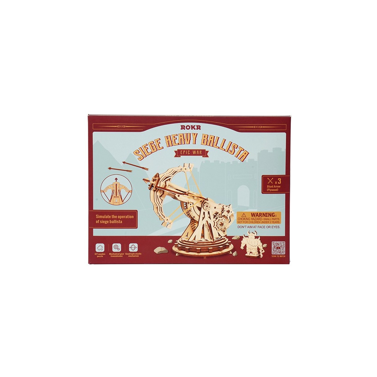 Maquette en bois Baliste et flèches
