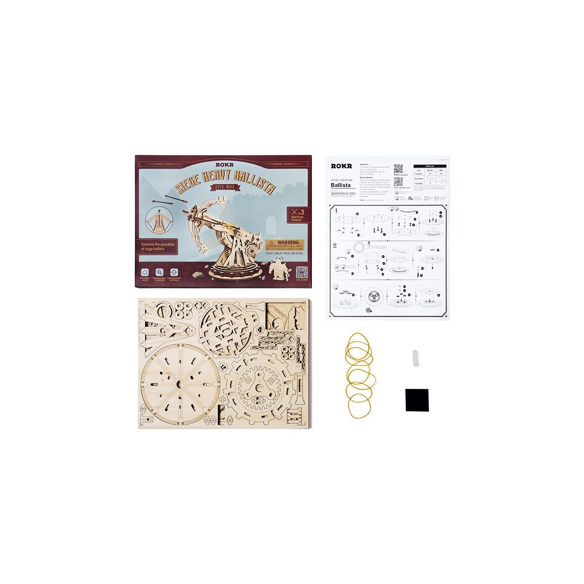 Maquette en bois Baliste et flèches