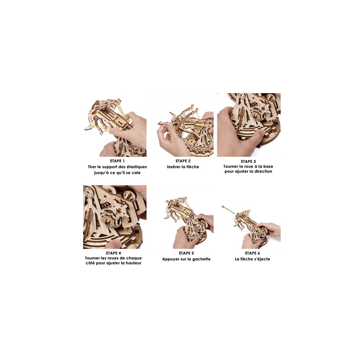 Maquette en bois Baliste et flèches