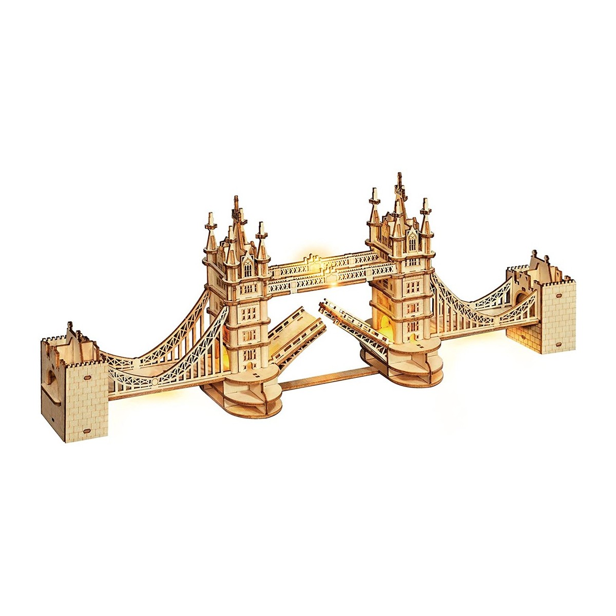 Maquette en bois lumineuse Tower Bridge