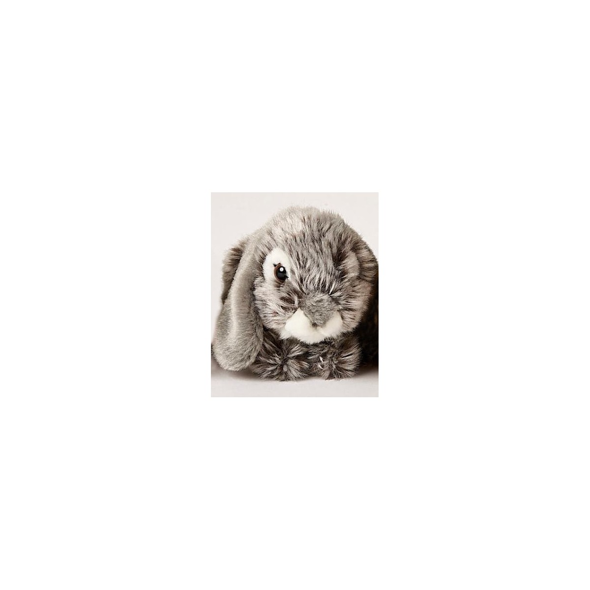 Peluche lapin gris 18 cm