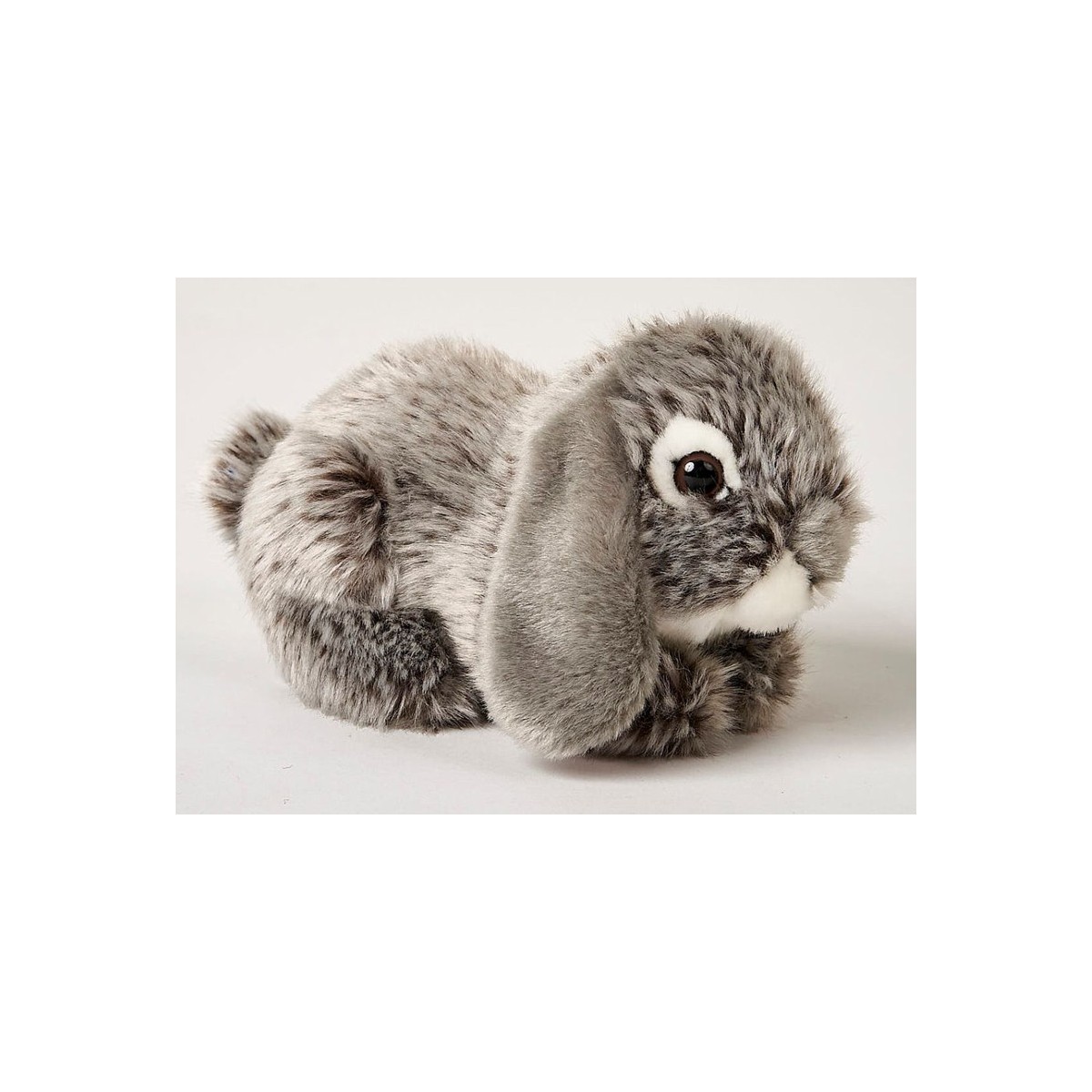 Peluche lapin gris 18 cm