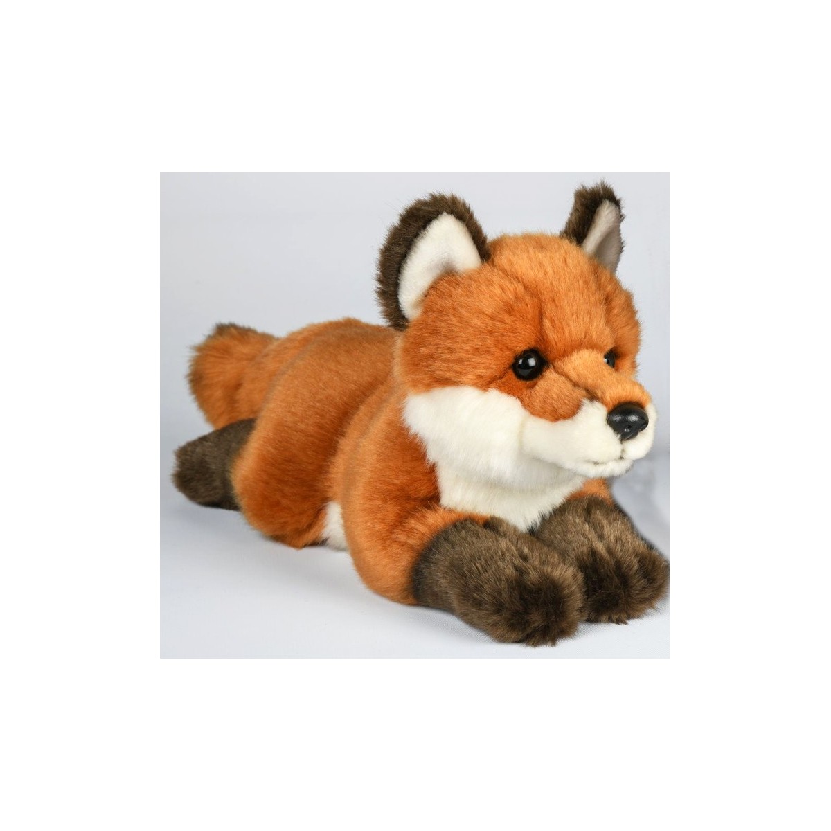 Peluche renard couché 30 cm
