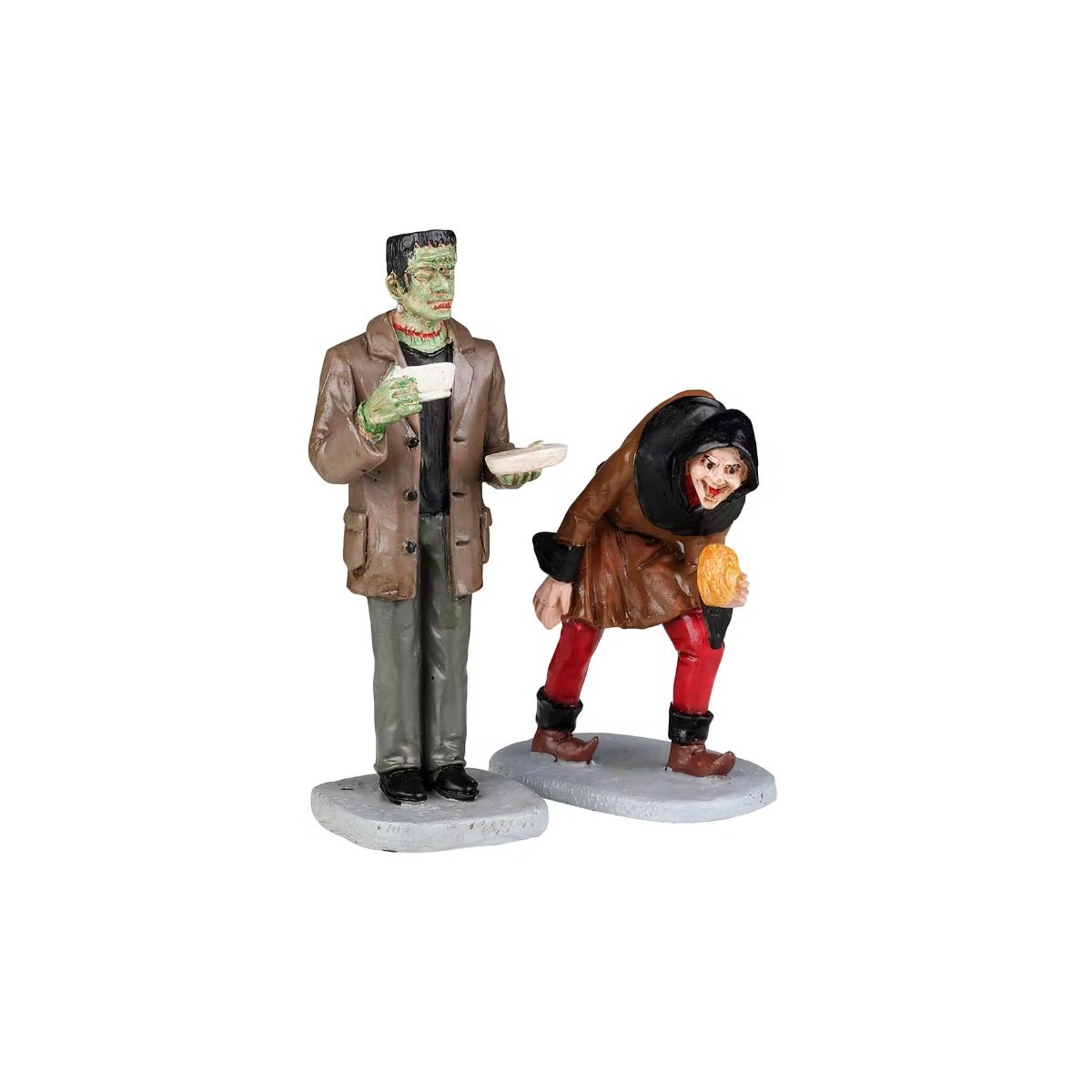 Frankenstein et bossu Lot de 2 Lemax Halloween