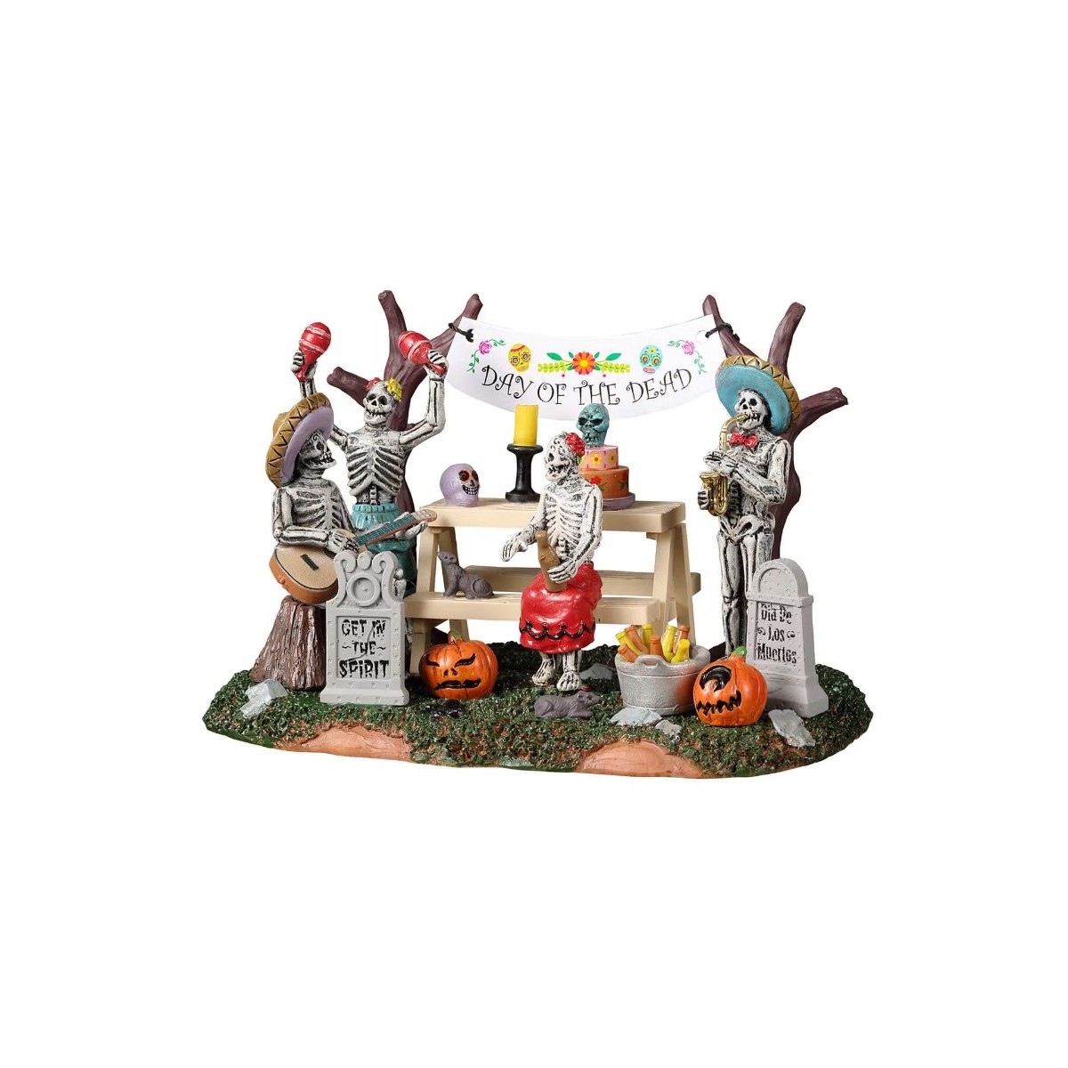 Fête de squelettes Lemax Halloween