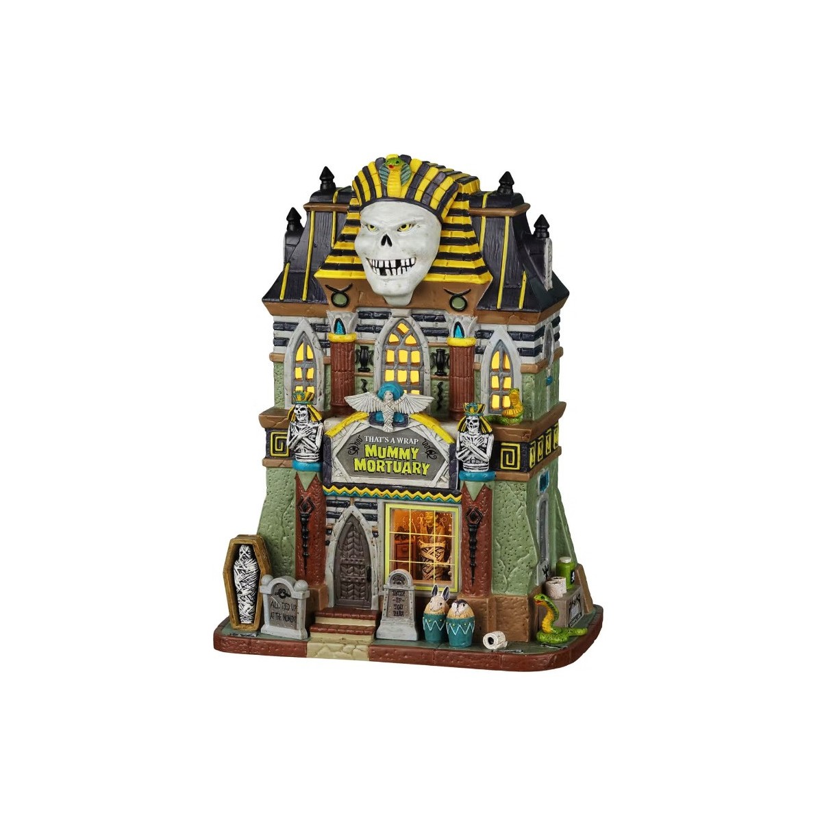 Morgue égyptienne lumineuse Lemax Halloween