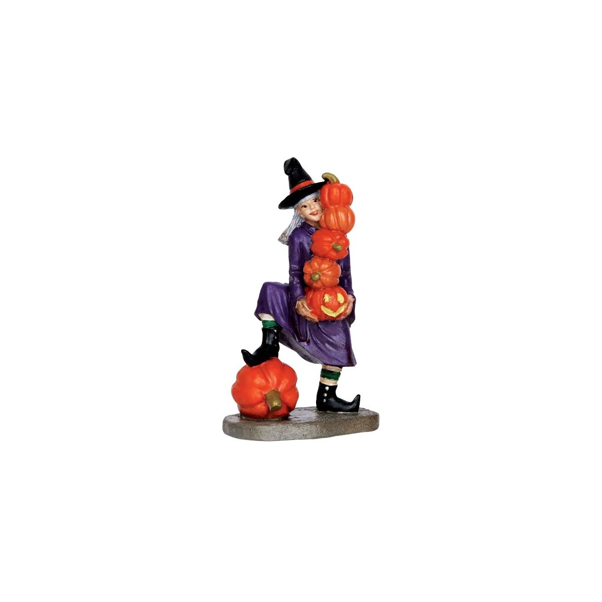 Sorcière et citrouilles Lemax Halloween