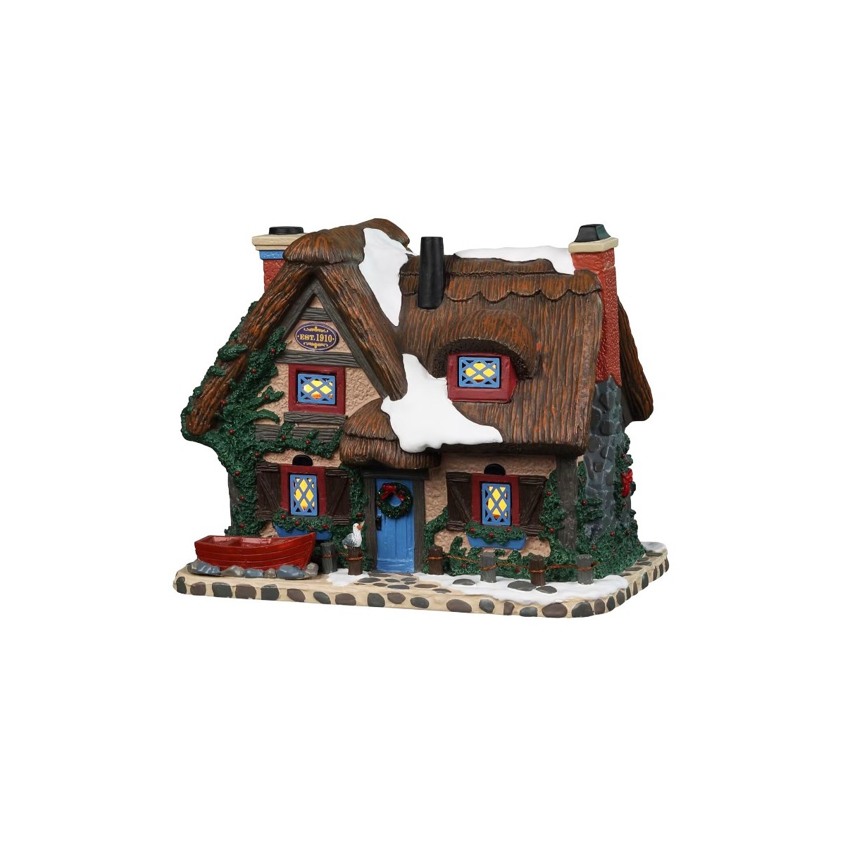 Chalet lumineux enneigé Lemax Caddington