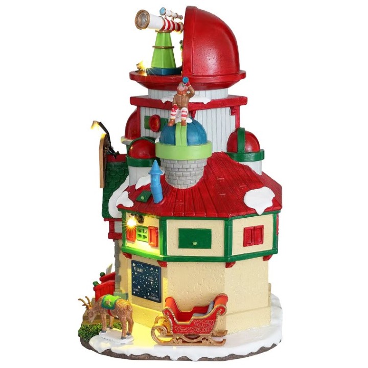 Observatoire du Père Noël lumineux Lemax Santas Wonderland