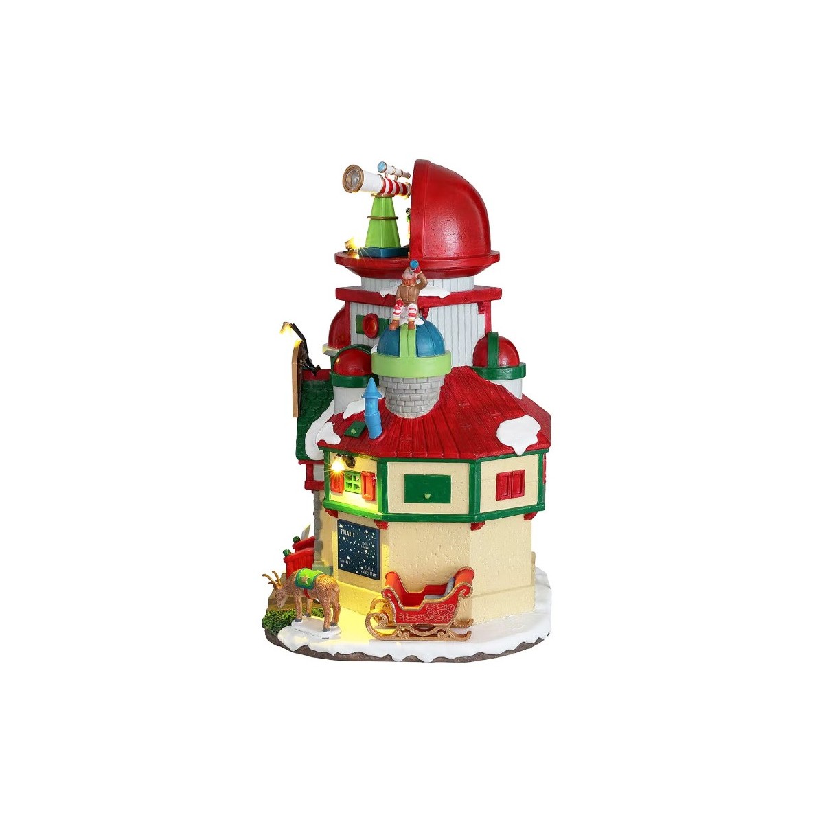 Observatoire du Père Noël lumineux Lemax Santas Wonderland
