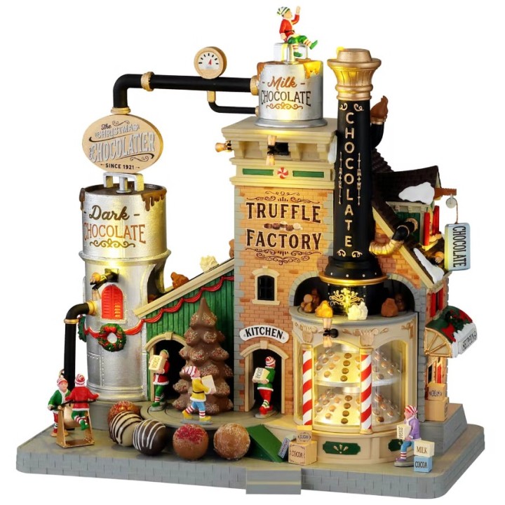 Chocolaterie de Noël animée lumineuse sonore Lemax