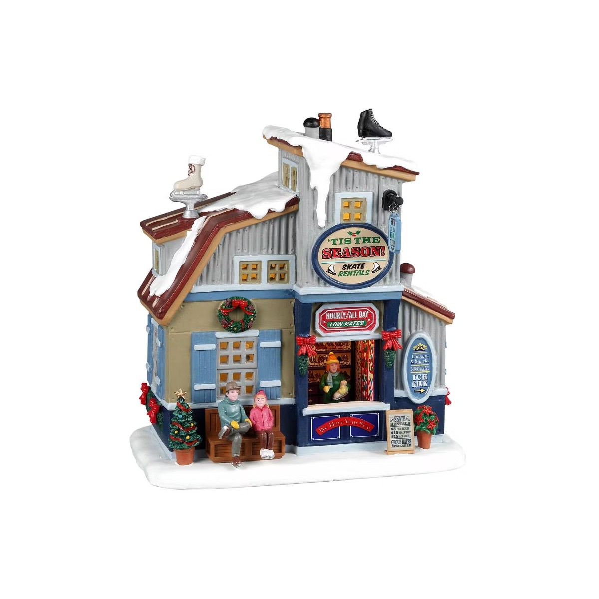 Maison lumineuse Location de patins à glace Lemax