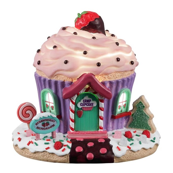 Chalet lumineux Cupcake fraise Lemax Sugar N Spice