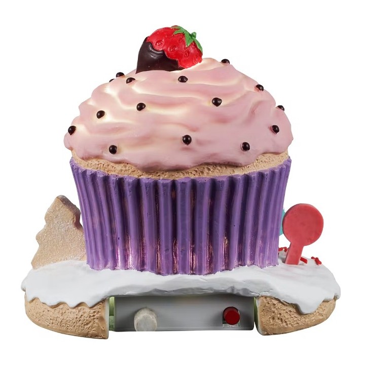 Cupcake fraise lumineux Lemax Sugar N Spice