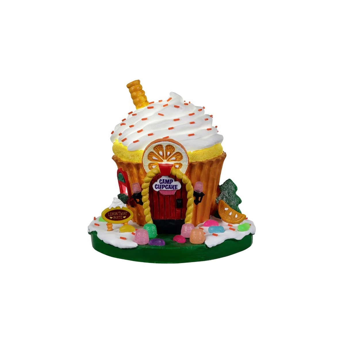 Cupcake citron lumineux Lemax Sugar N Spice