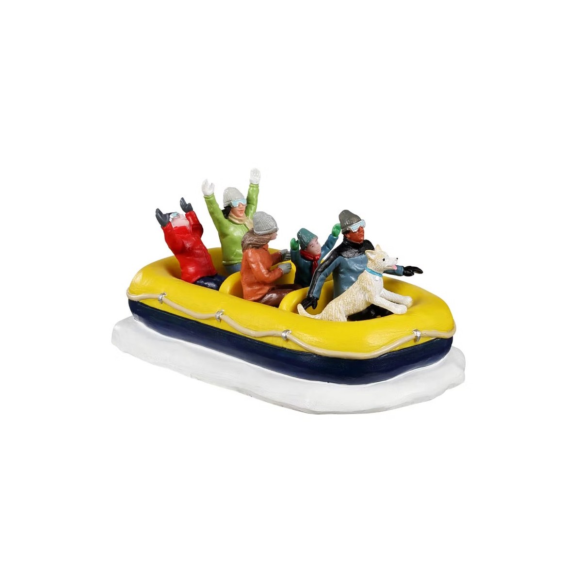 Rafting sur la neige en famille Lemax