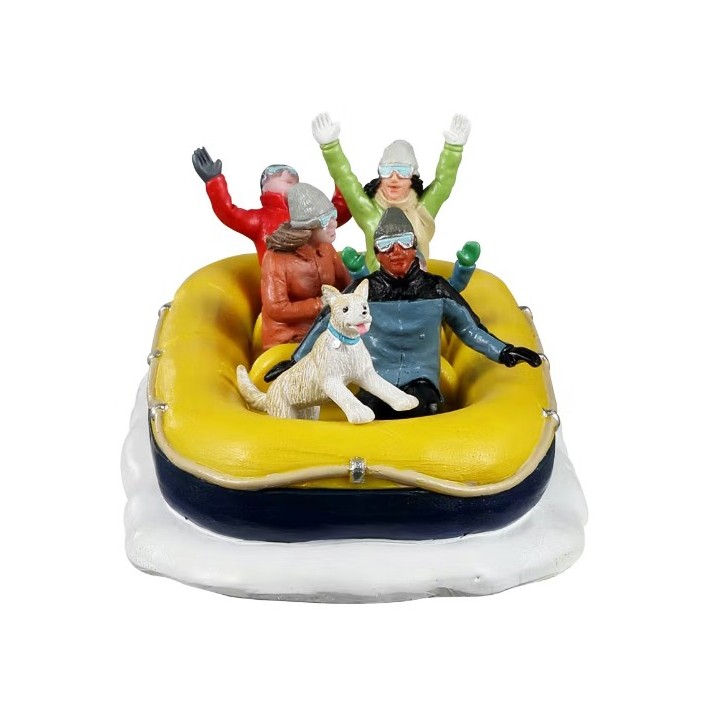 Rafting sur la neige en famille Lemax